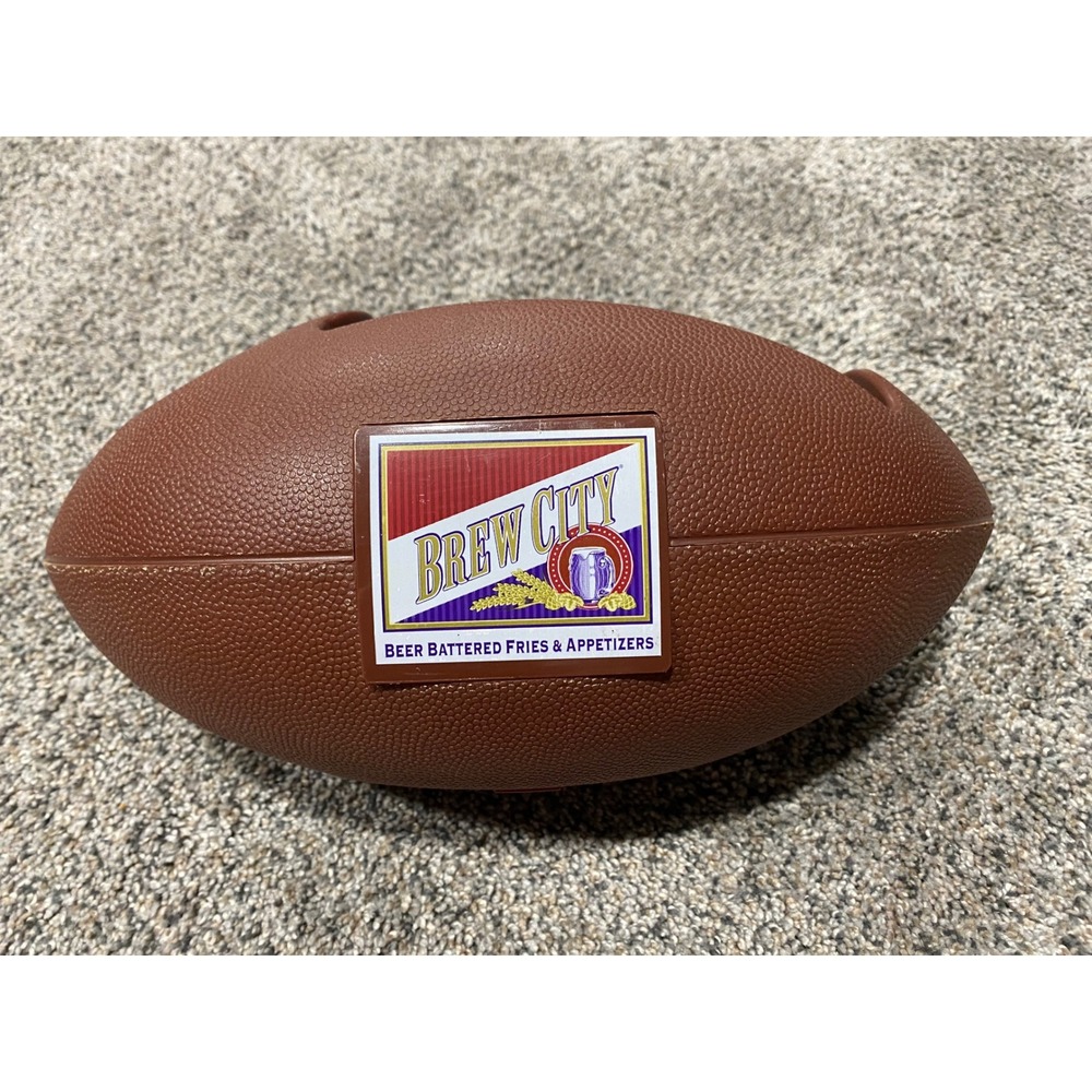 Brew City Snack Bowl Unisex OS Brown Excellent Football Shape Appetizer Server